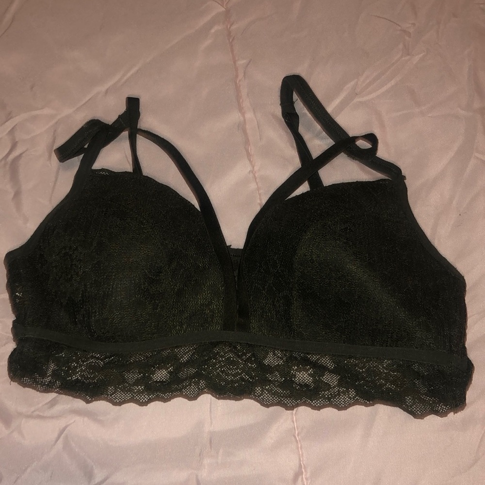 VS pink green bra